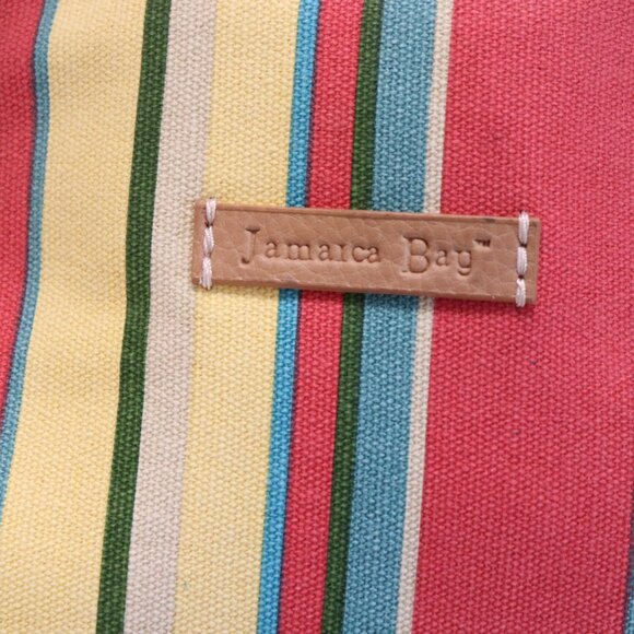 Jamaica Bay Woman's Small Tote Colorful Stripes - Picture 2 of 7